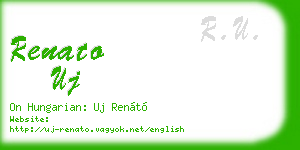 renato uj business card
